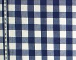 Buffalo check fabric dark blue white RT-Lym- DL06 Royal
