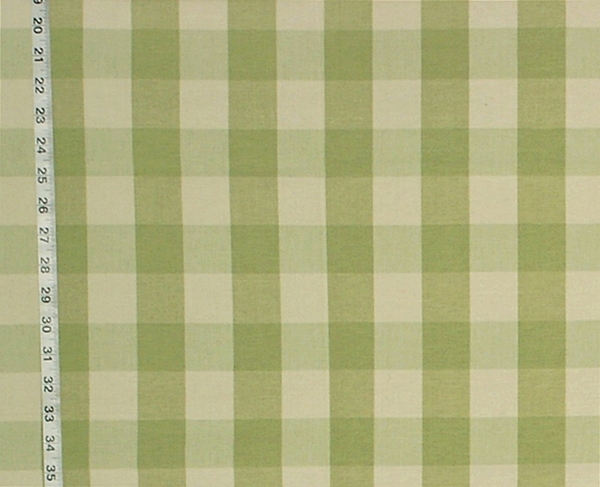 LIGHT SAGE GREEN BUFFALO CHECK FABRIC- SAGEGRASS