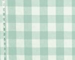 Aqua buffalo check fabric spa blue green teal