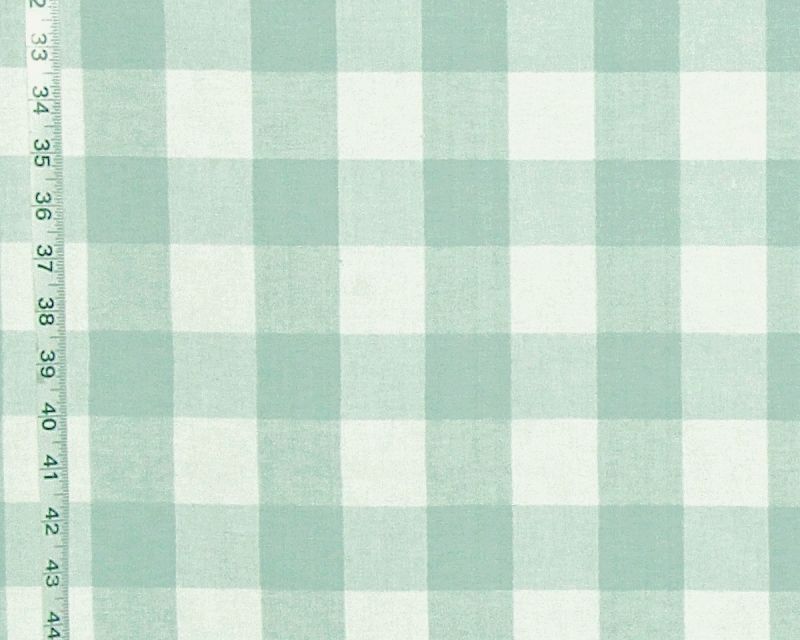 AQUA BUFFALO CHECK FABRIC