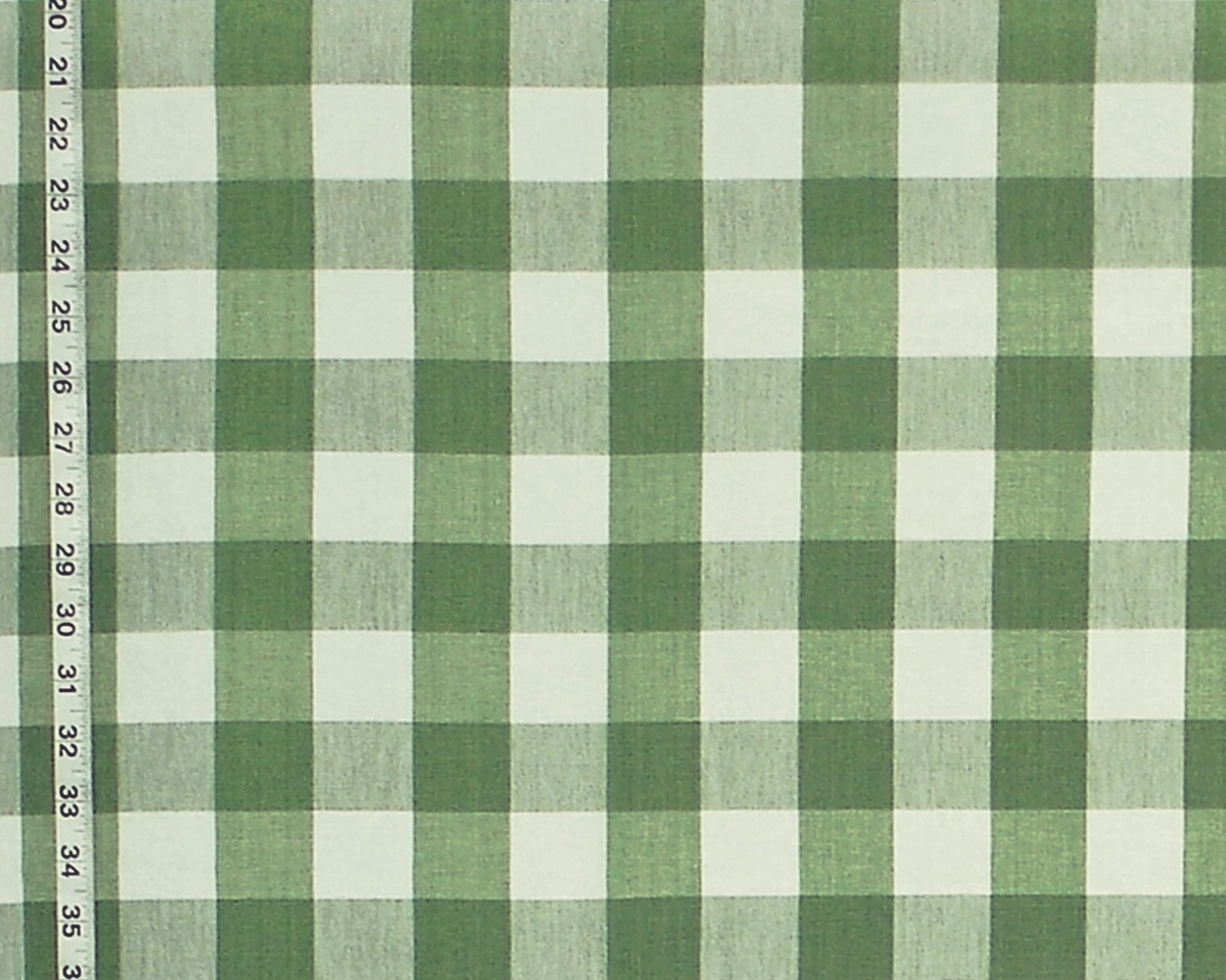 GREEN BUFFALO CHECK FABRIC- SPRING