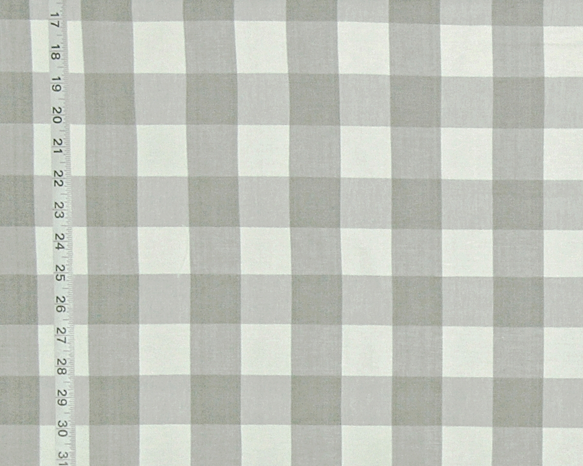 GREY BUFFALO CHECK FABRIC