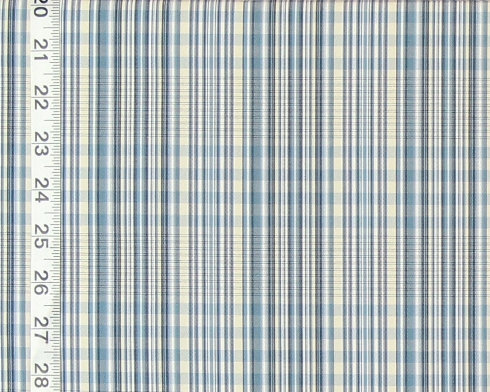 Clarence House Fabric blue silk plaid Koshi