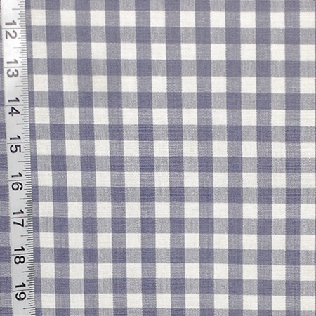 FRENCH BLUE SMALL CHECKED FABRIC