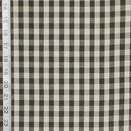 CHARCOAL GINGHAM CHECK FABRIC