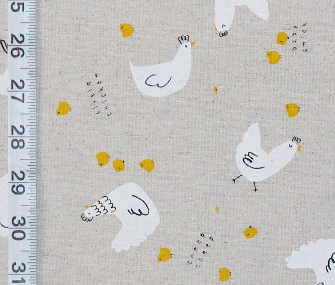 Chicken fabric small hens chicks mini