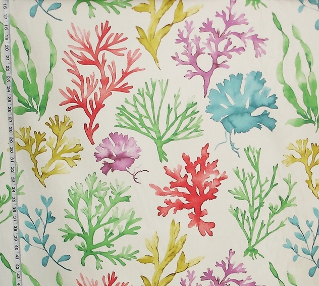Multicolor Coral Fabric