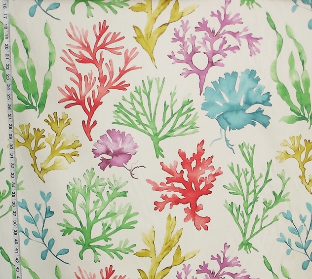 Multicolor Coral Fabric 