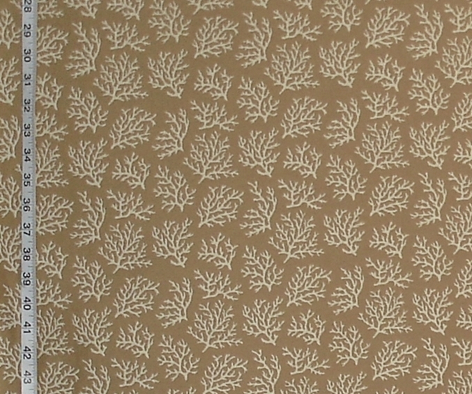 TAN MINI CORAL UPHOLSTERY FABRIC