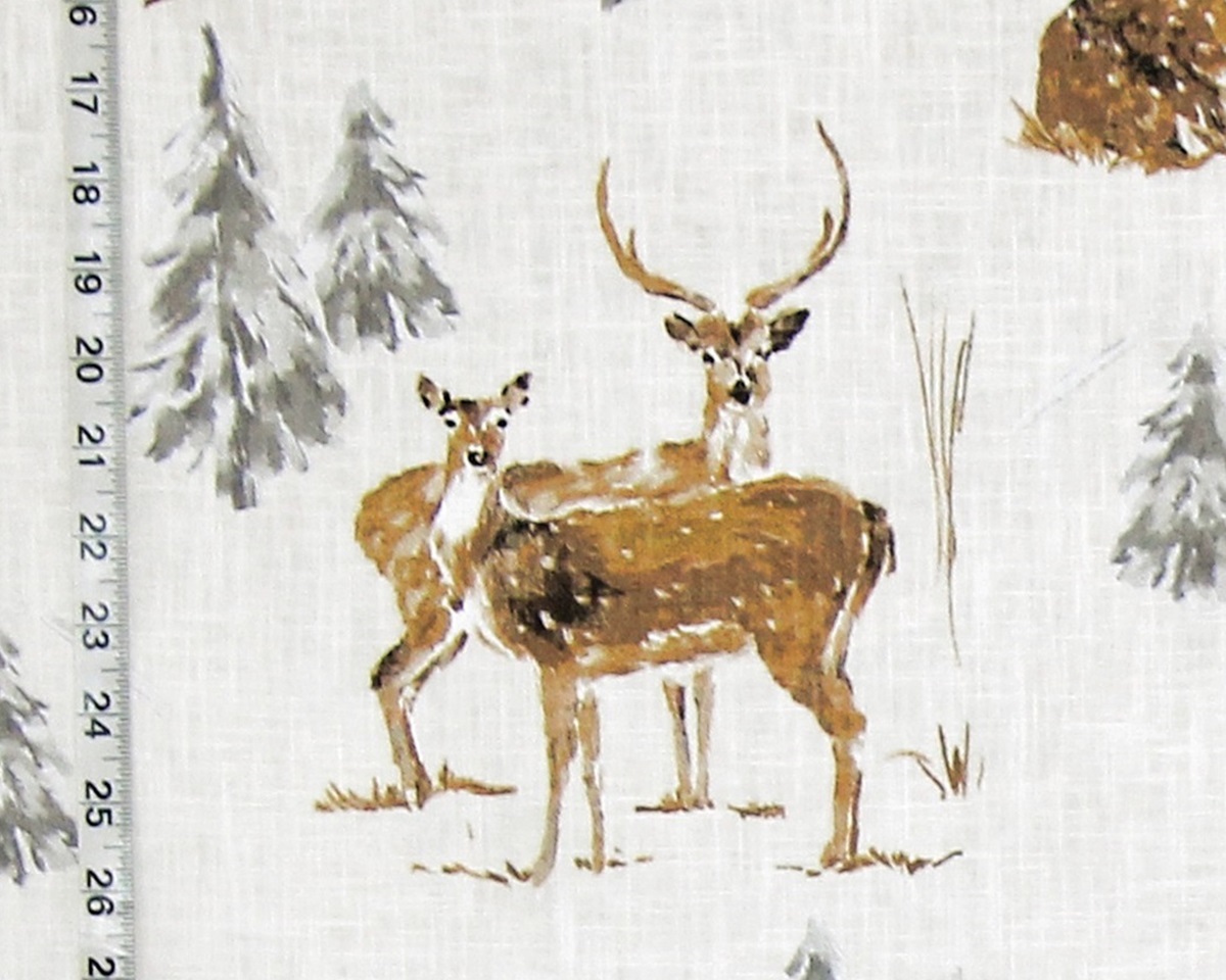 WINTER DEER FABRIC