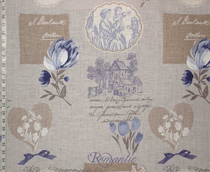 DELFT TULIP TOILE FABRIC