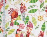 Bird fabric tree leaves math mathematic arithmetic Remnant- 29"