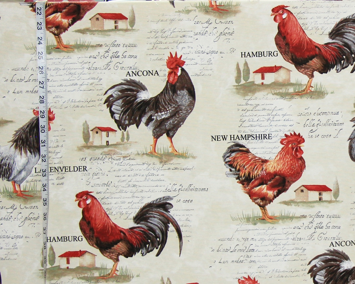 EUROPEAN ROOSTER FABRIC