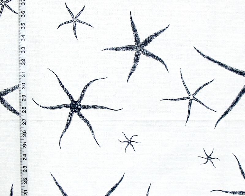 NAVY STARFISH FABRIC