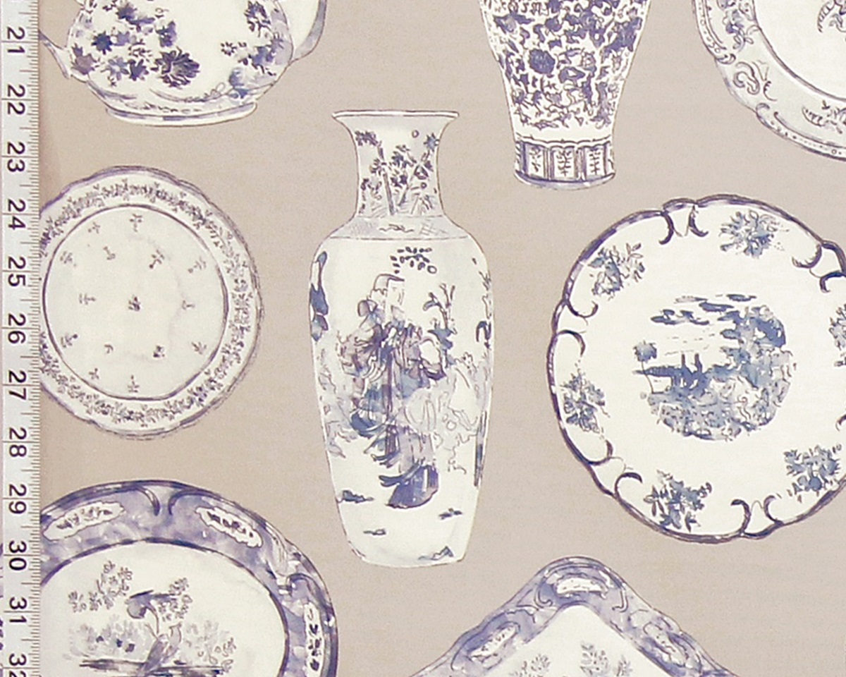 BLUE PORCELAIN FABRIC