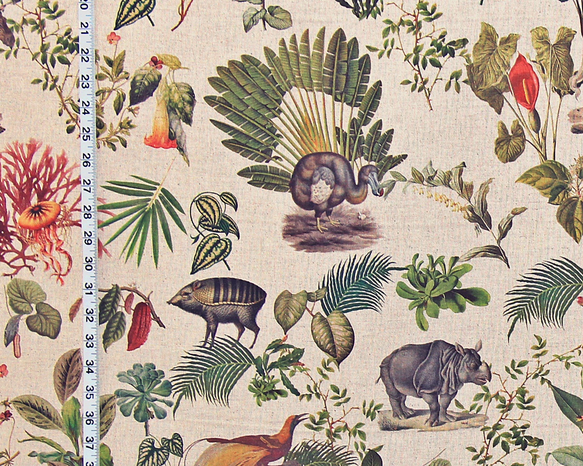 Exotic Animal Fabric Extinct Flora and Fauna | Brickhouse Fabrics