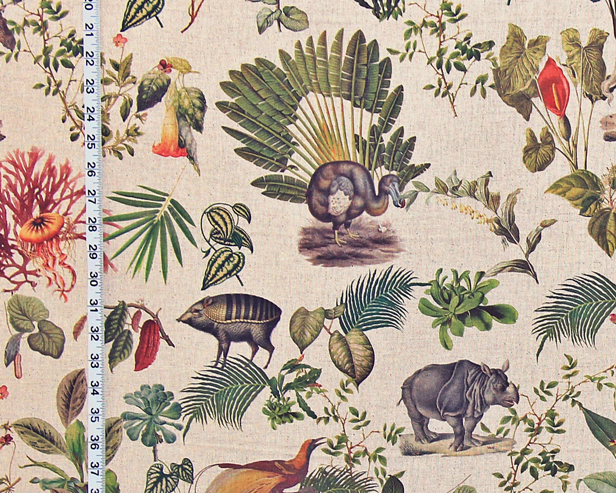 EXTINCT EXOTIC ANIMAL FABRIC