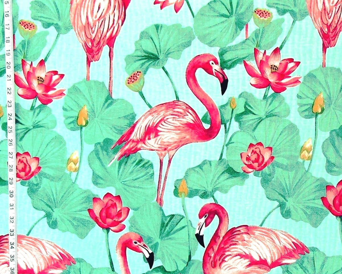 FLAMINGO FABRIC LOTUS POOL