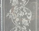 Nottingham lace curtain fabric floral ivory art nouveau