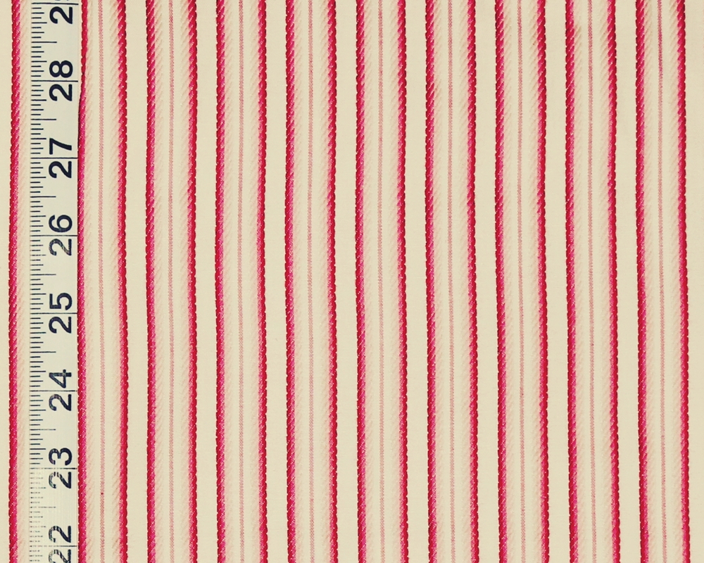 French ribbon striped fabric ombred pink