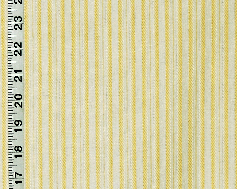 YELLOW FRENCH RIBBON STRIPE FABRIC