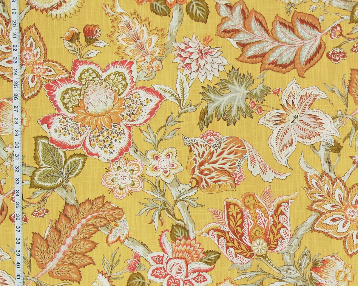 YELLOW GOLD INDIENNE FABRIC