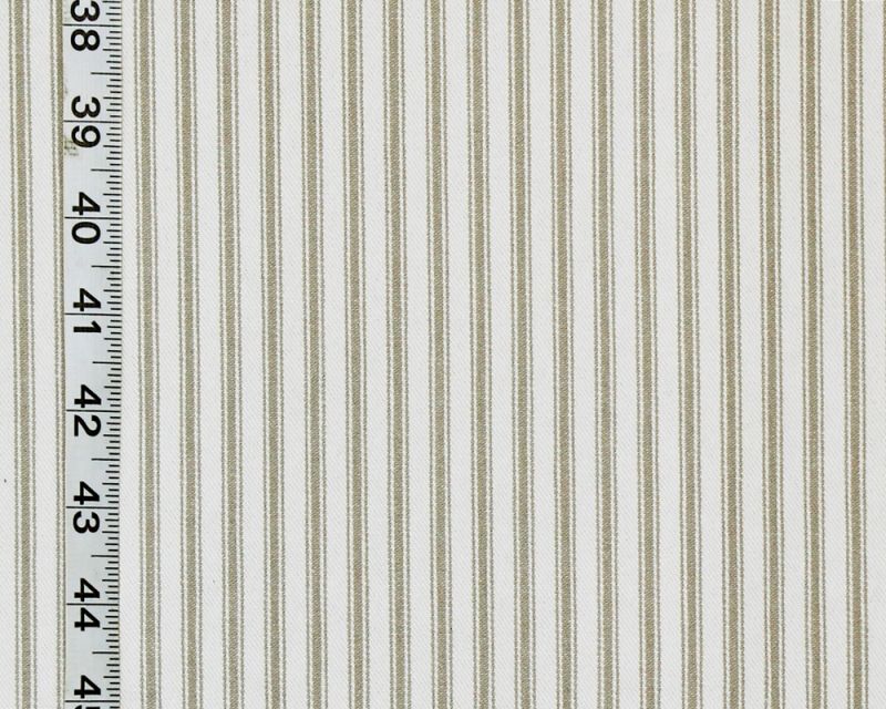 GREY TICKING STRIPED FABRIC