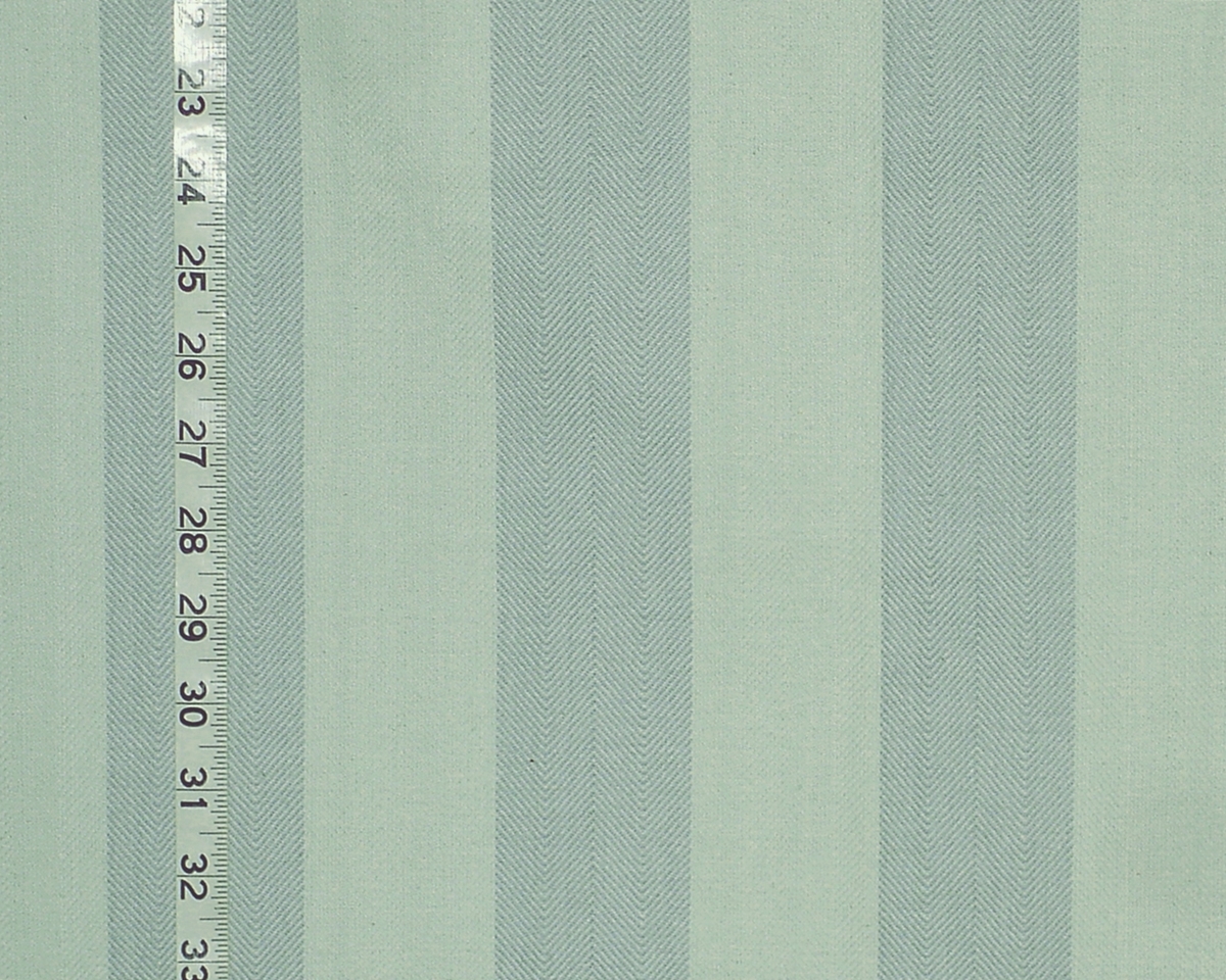BLUE SEAGLASS HERRINGBONE STRIPE FABRIC