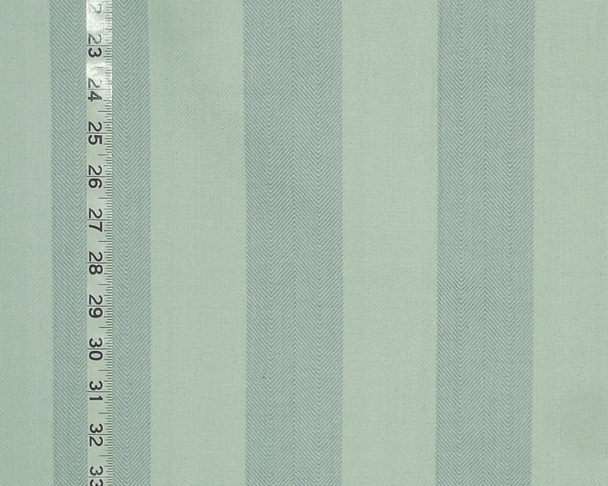 BLUE SEAGLASS HERRINGBONE STRIPE FABRIC