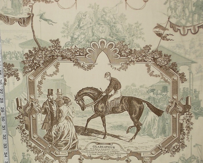 GLADIATEUR RACE HORSE FABRIC