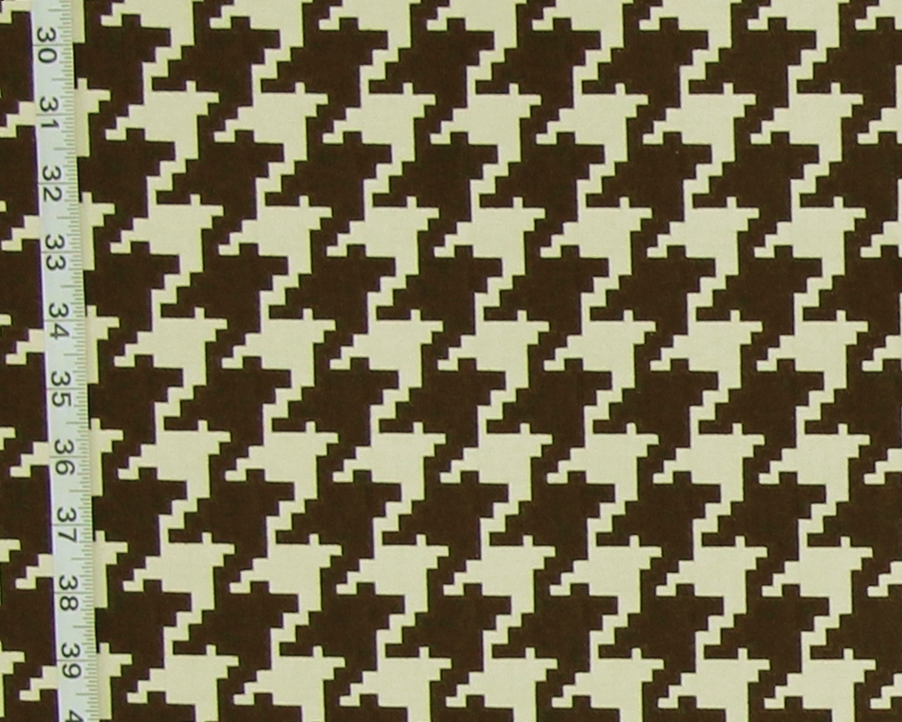 Large Brown Houndstooth Fabric Reversible Upholstery From Brick Large Brown Houndstooth Fabric Reversible Upholstery