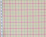 Pink green plaid fabric houndstooth check upholstery