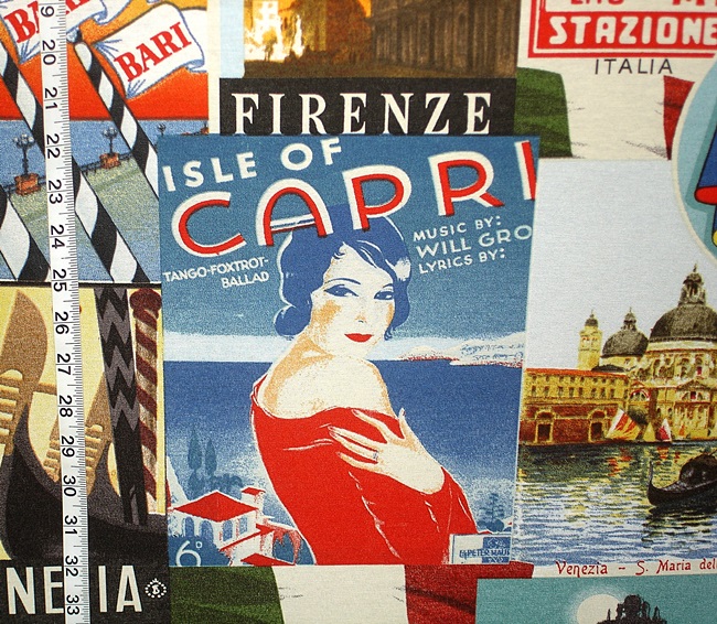 Italian Poster Fabric