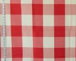 4" large Buffalo check fabric- LK-3170-1 red