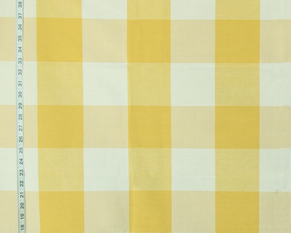 Yellow Buffalo Check Fabric