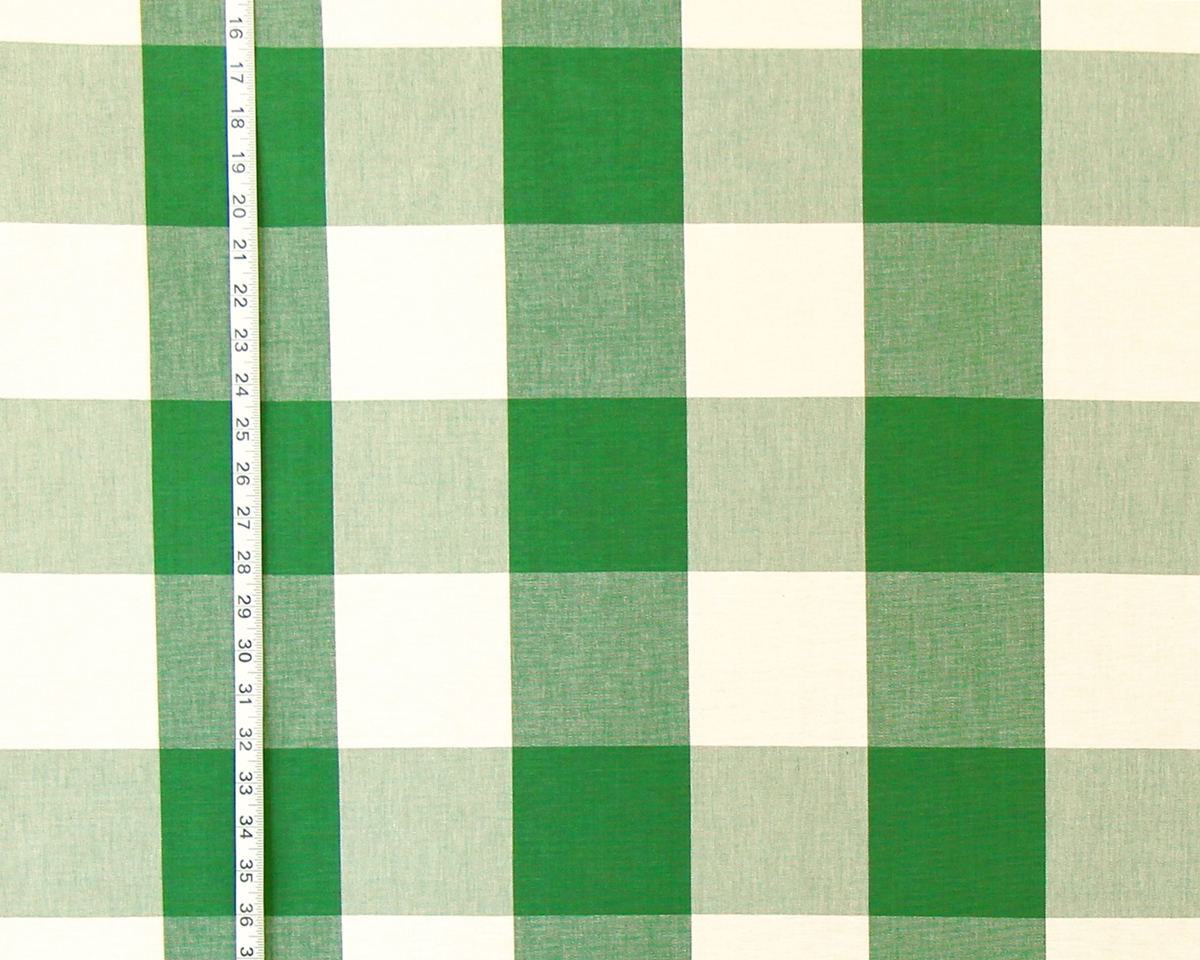 GREEN BUFFALO CHECK FABRIC