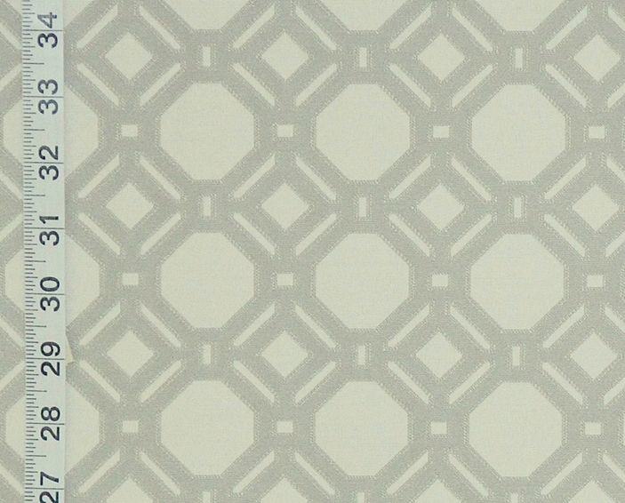 GREY LATTICE UPHOLSTERY FABRIC