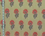 Clarence House floral upholstery fabric poppy arts and craft linen Lucknow