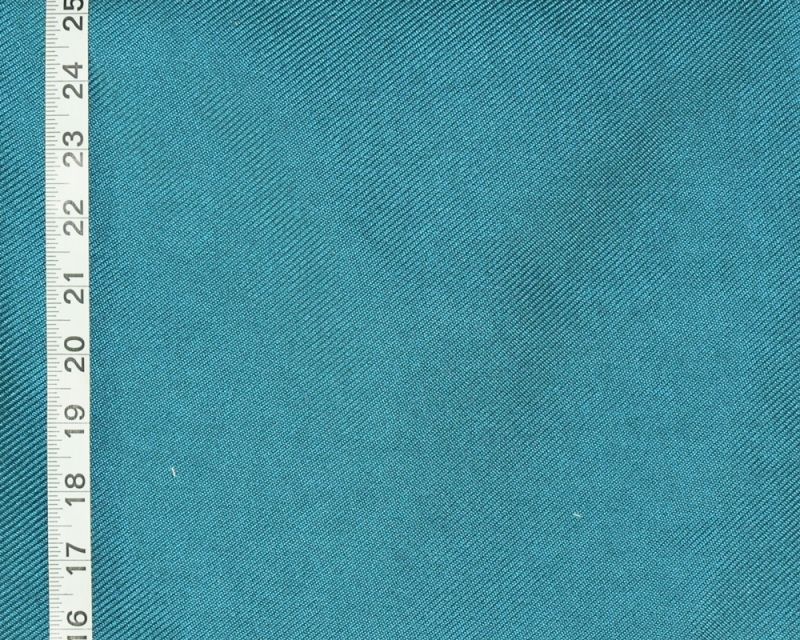 Teal blue twill fabric