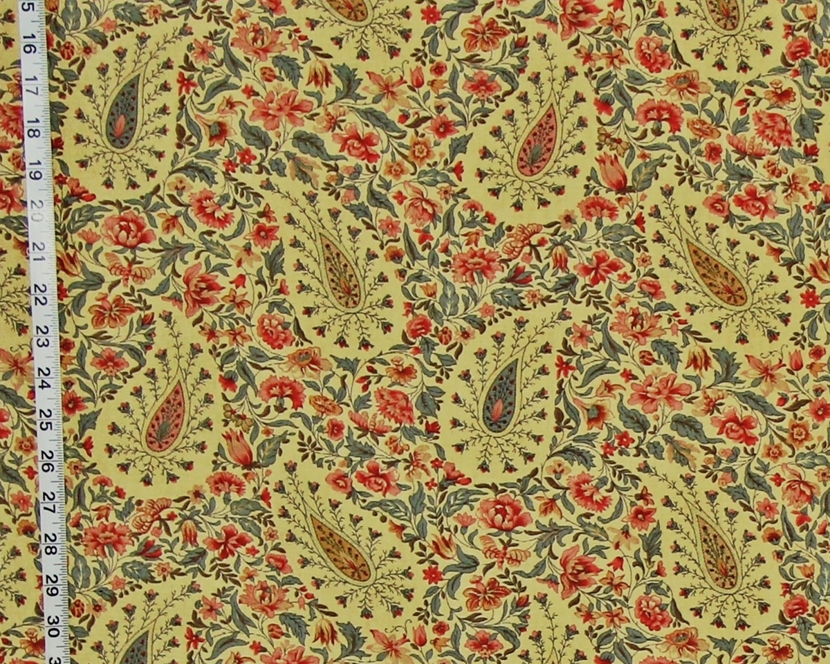 MEDIEVAL FLORAL PAISLEY FABRIC