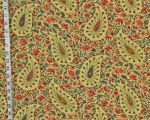 Medieval floral paisley fabric vintage look