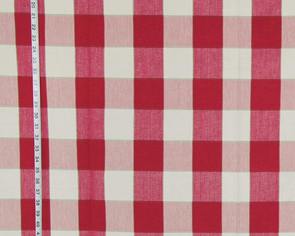 EXTRA LARGE RED BUFFALO CHECK FABRIC