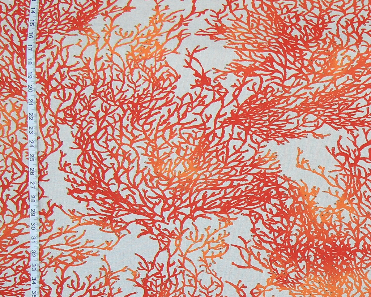 ORANGE CORAL FABRIC