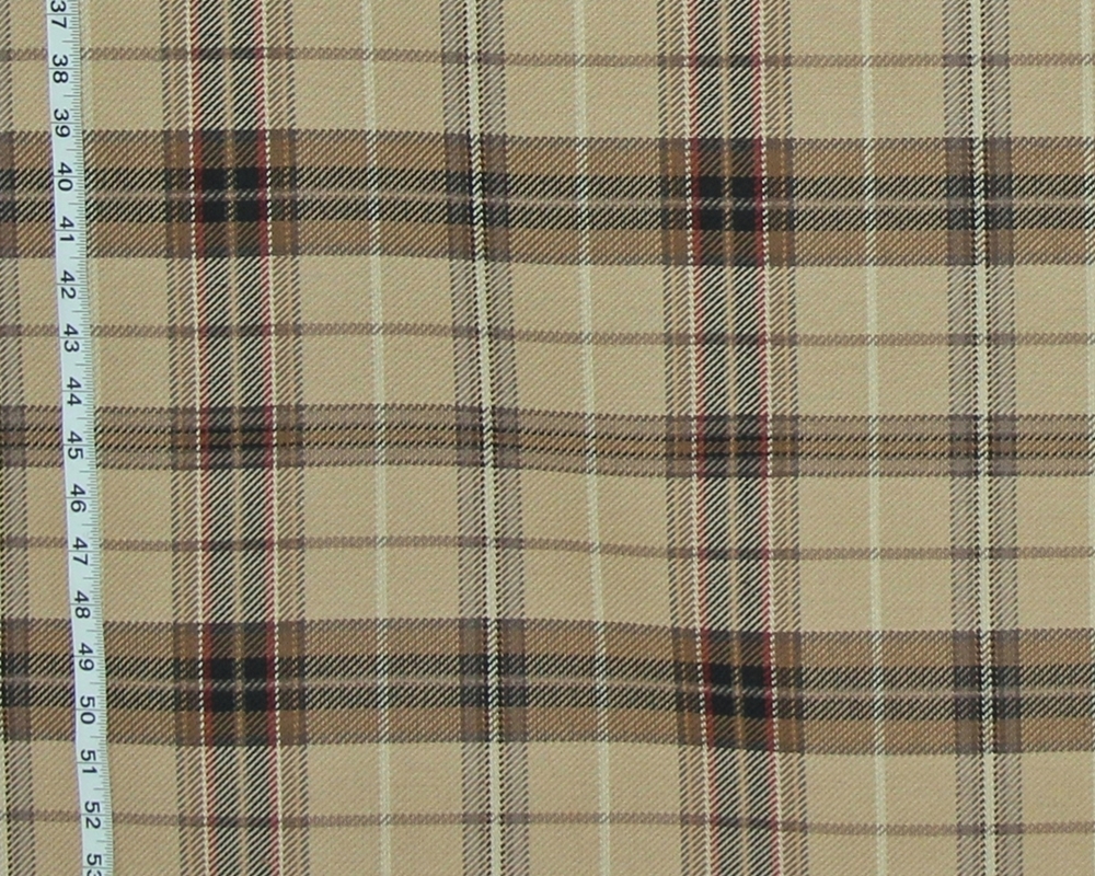 CAMEL PLAID FABRIC- D2896