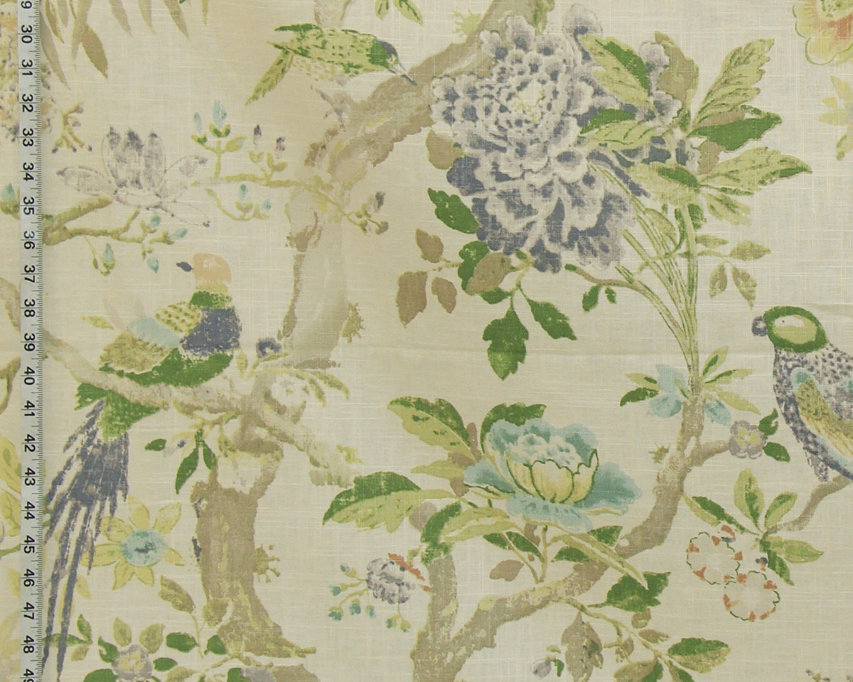 PURPLE PARROT INDIENNE FABRIC