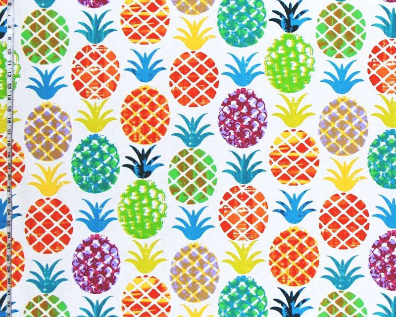 Tropical pineapple fabric