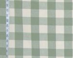 Sage green buffalo check fabric Remnant- 24"