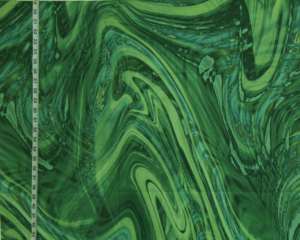 GREEN MALACHITE FABRIC