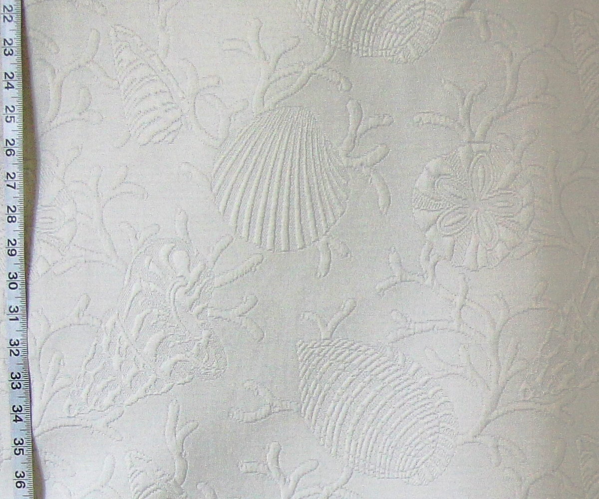 CLARENCE HOUSE SEASHELL MATELASSE FABRIC