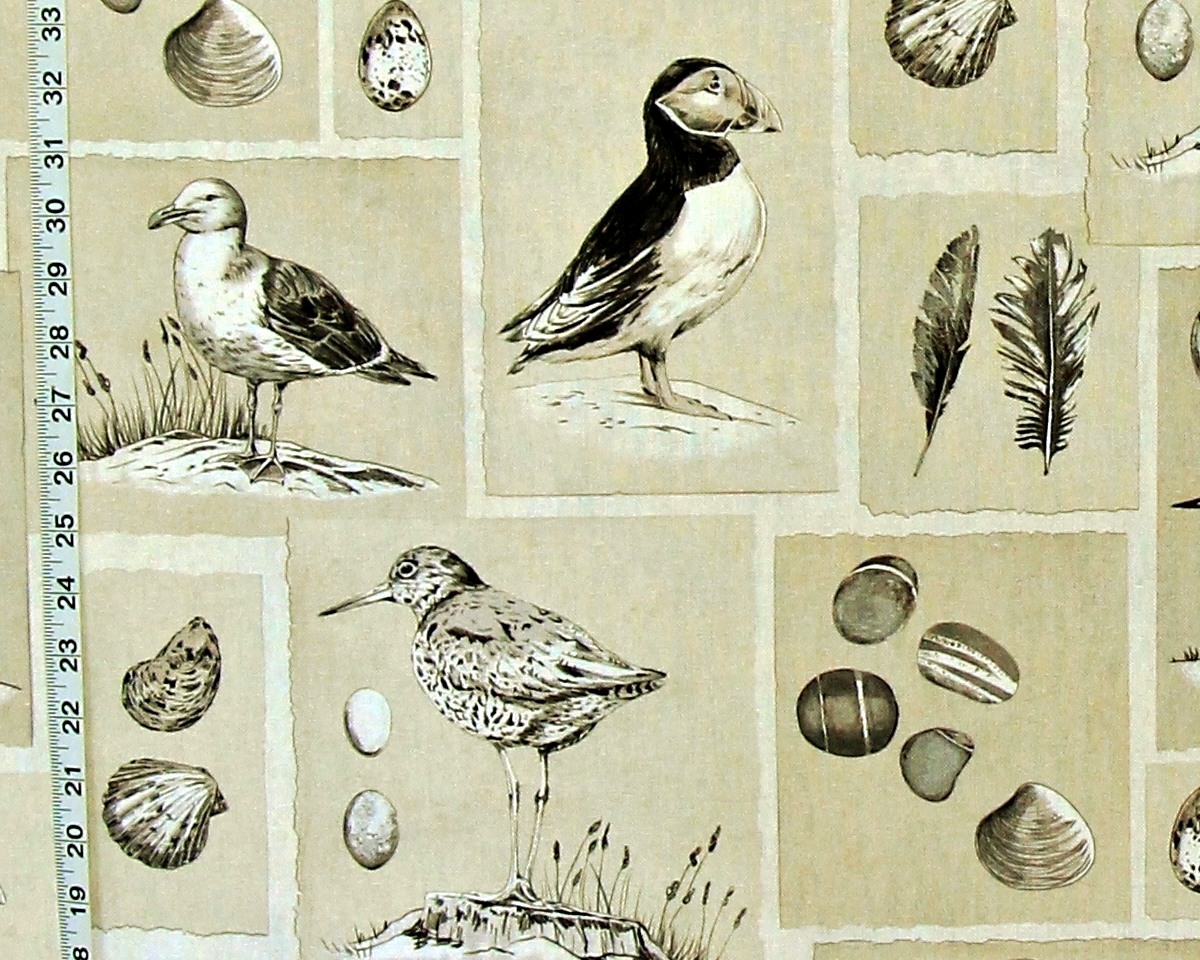 SHORE BIRD FABRIC SEAGULL PUFFIN